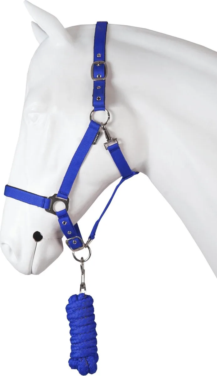 Halsterset Dime Maat Cob van Horka in Blauw – productfoto