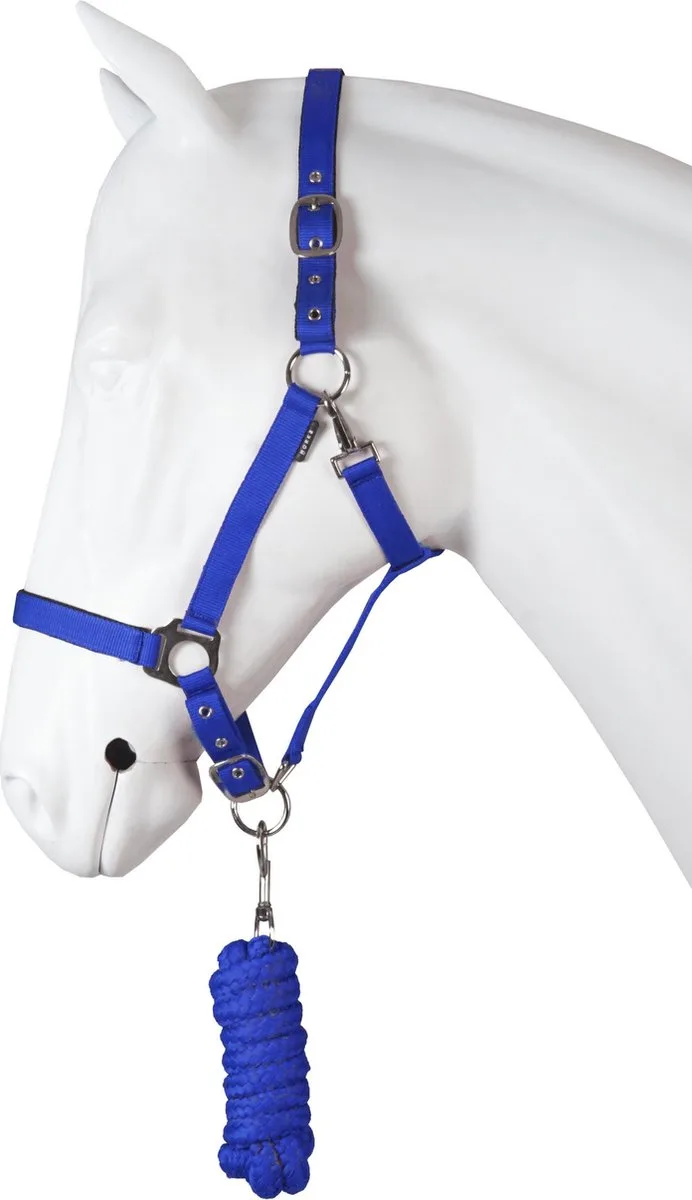 Halsterset Dime Maat Shetty van Horka in Blauw – productfoto