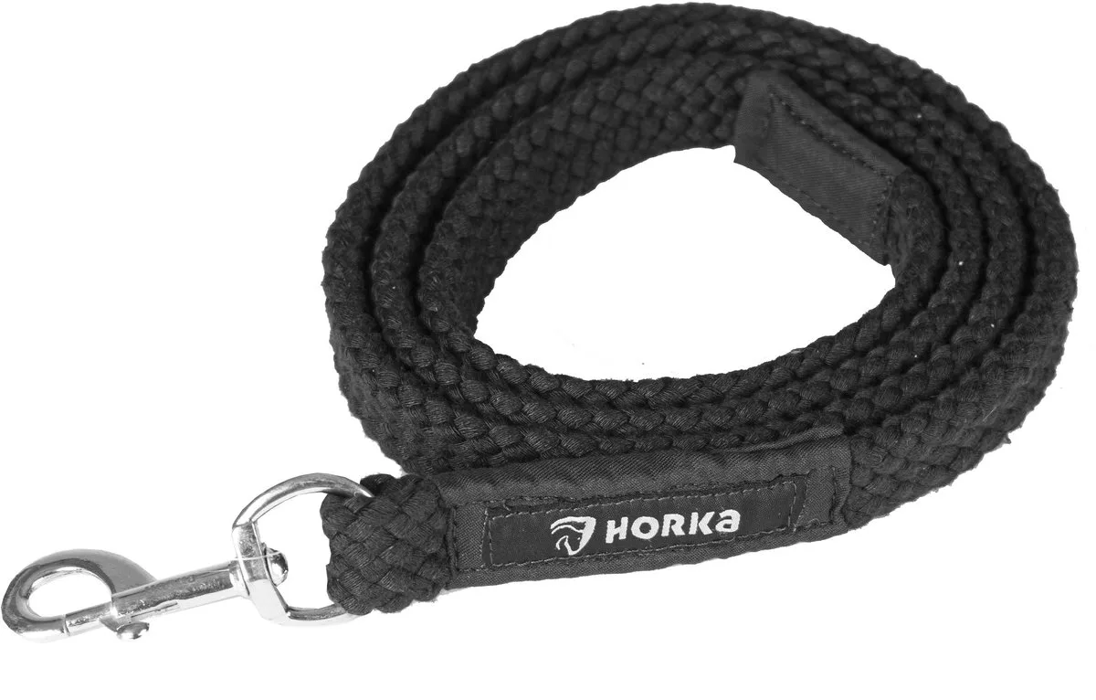 HALSTERTOUW CATCH de Horka en Noir – photo produit