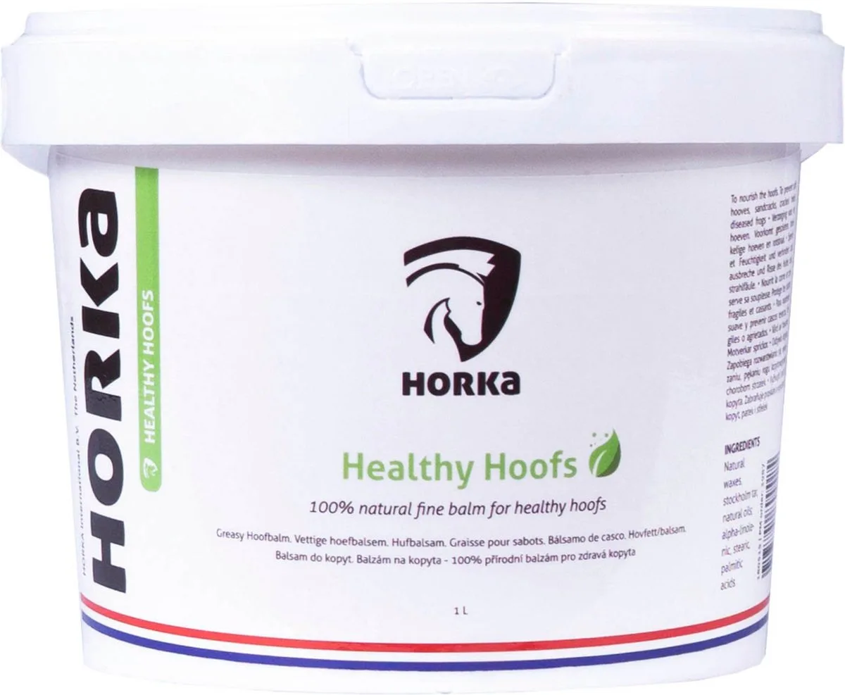 Hoefbalsem Healthy Hoofs 1 Liter Naturel Per Stuk de Horka en Blanc – photo produit