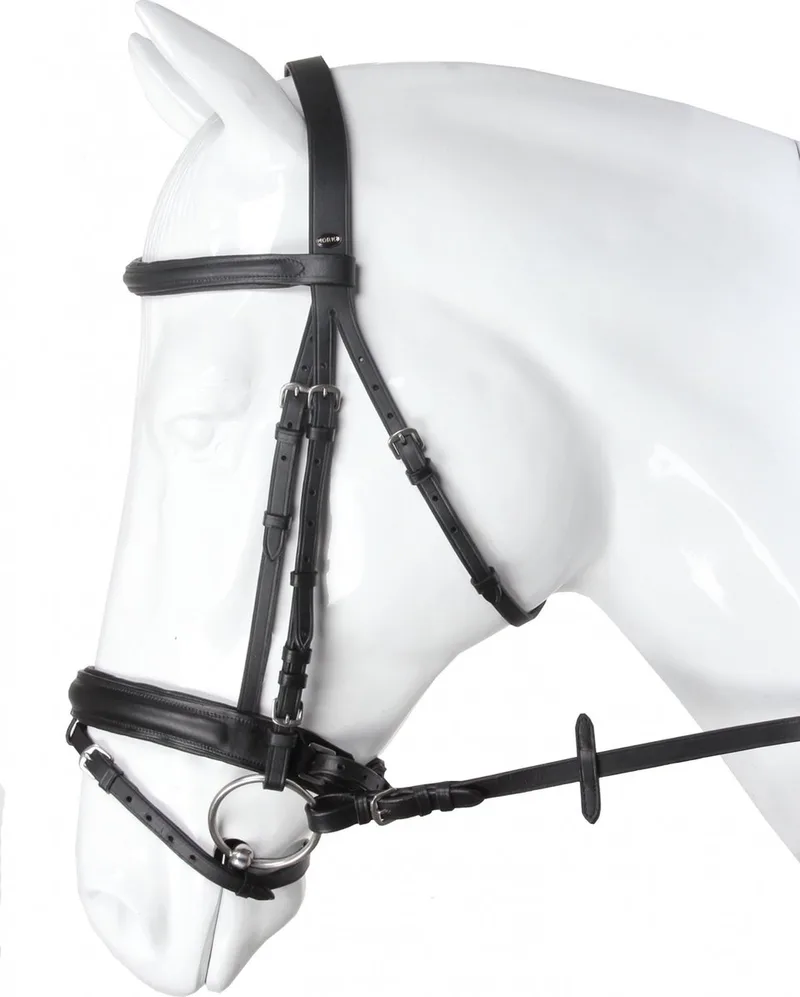 Hoofdstel Caran Zweeds Leer Full by Horka in Black – product photo