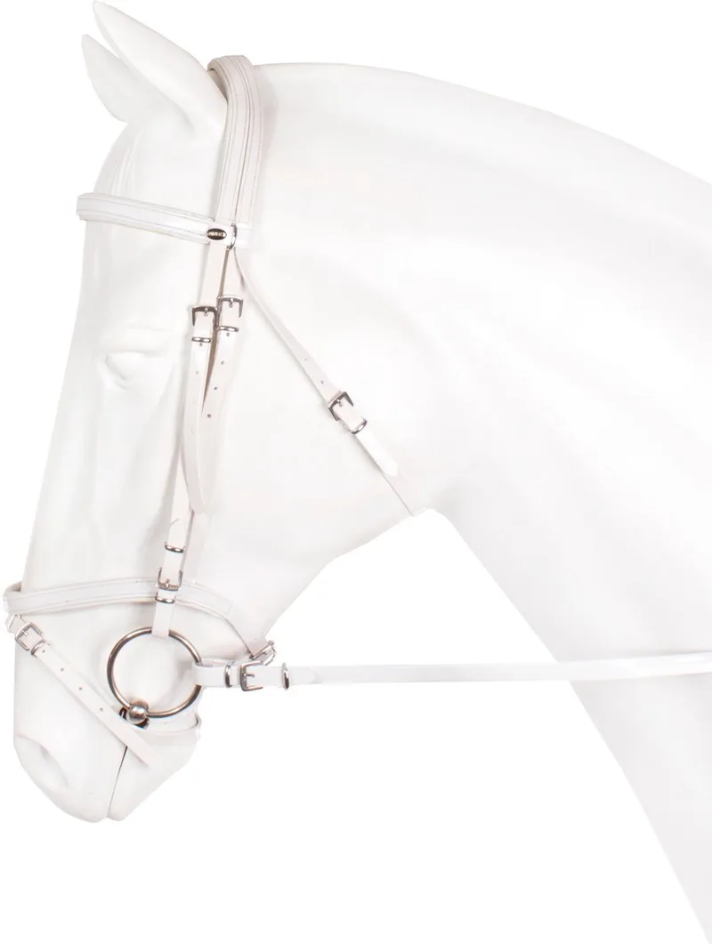 Hoofdstel Flashy Engels Nylon/pvc Full von Horka in Blau – Produktfoto