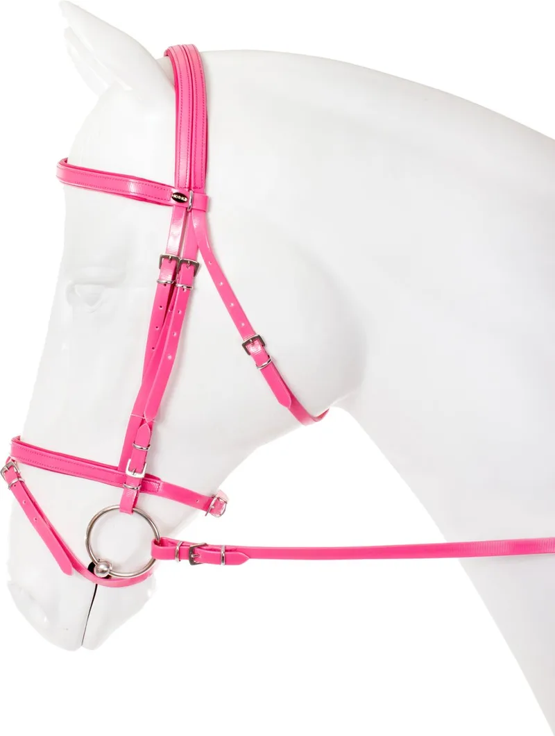 Hoofdstel Pvc Flashy Middenblauw - Middenblauw - pony by Horka in Middenblauw – product photo