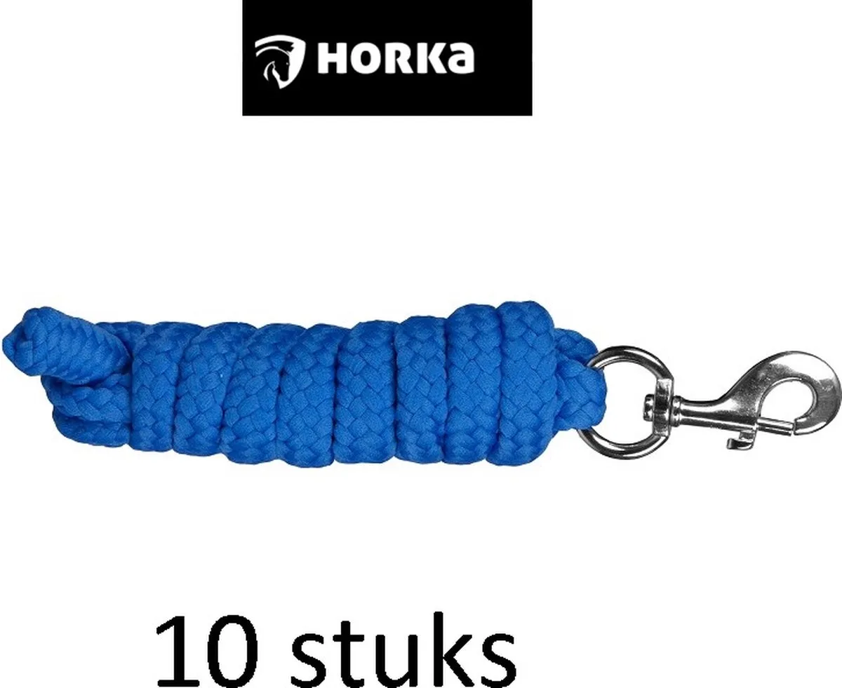 Horka - 10 halstertouwen - Voordeelpak de Horka en Royal blue – photo produit