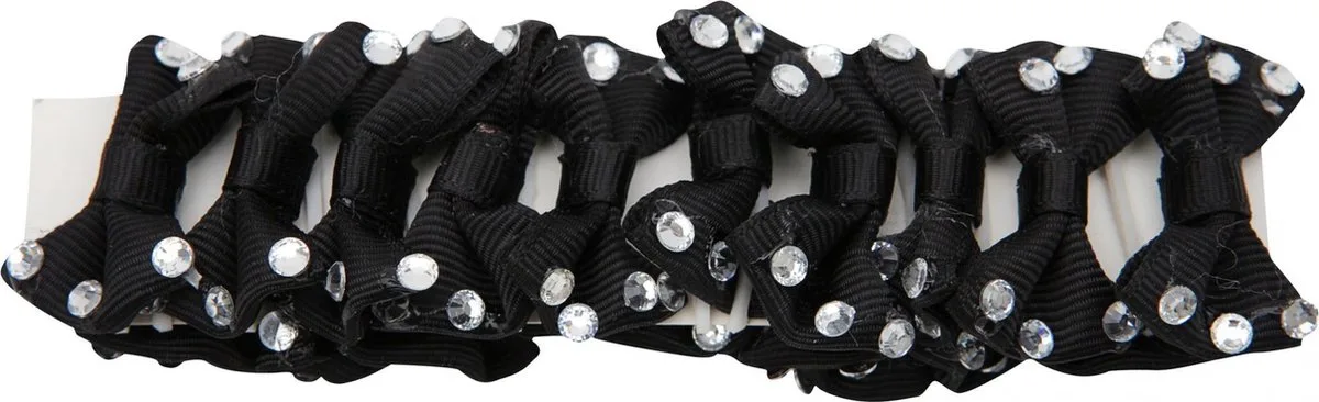 Invlechtstrikjes Strass de Horka en Noir – photo produit