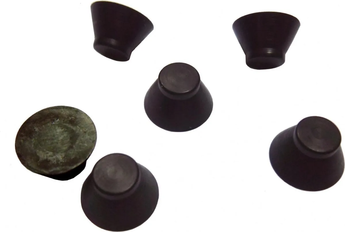 Kalkoenenstop Stud Rubber 20 Stuks de Horka en Noir – photo produit