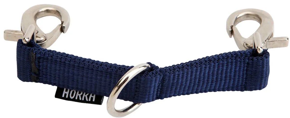 Longeerstuk Met D-ring Polyester 13 Cm von Horka in Dunkelblau – Produktfoto