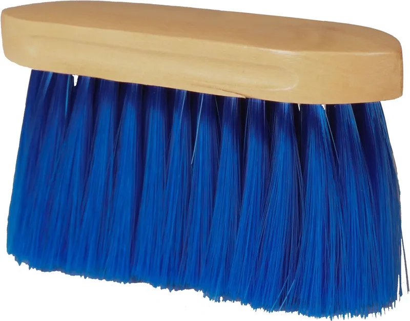 Paardenborstel Zacht 18 X 8,5 Cm Hout Naturel/blauw von Horka in Blau – Produktfoto