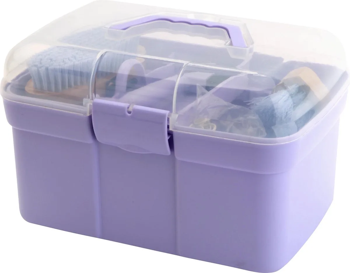 Red Horse - Grooming Box - Poetskist Gevuld - Lavender - 10 Delig de Horka en Violet – photo produit