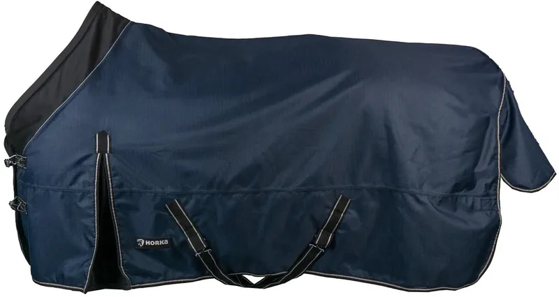 REGENDEKEN MET SOFTSHELL KRAAG 1200D by Horka in Blue – product photo