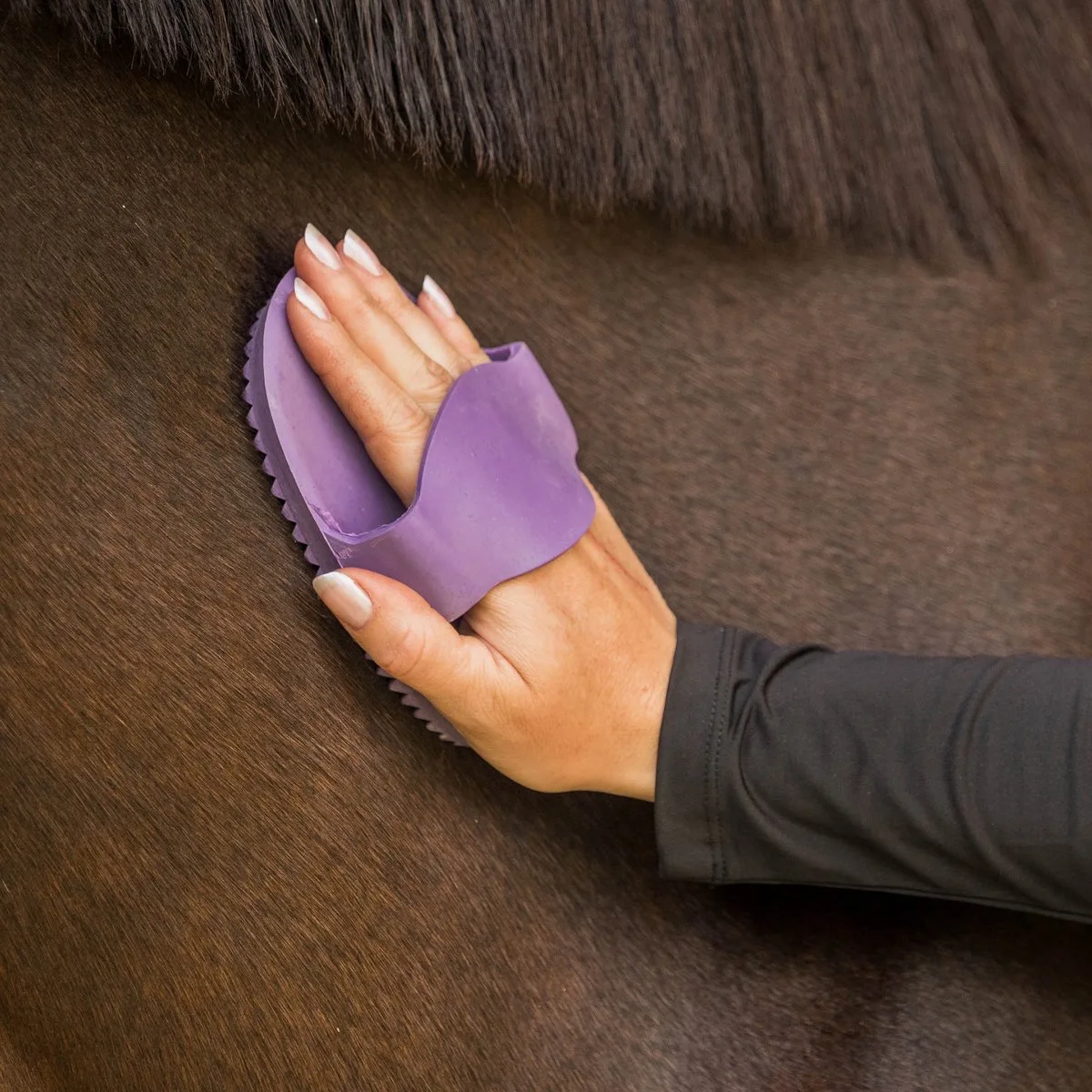 Rosborstel Rubber Klein Lichtblauw - One size van Horka in Blauw – productfoto