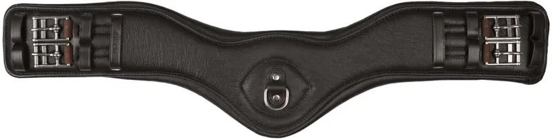 Singel Dressuur Anatomic Zacht Gevoerd Leer by Horka in Brown, Silver – product photo