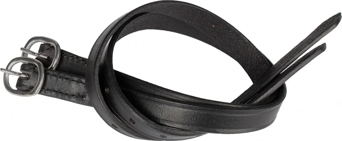 Spoorriemen leer - 1 paar - 45cm de Horka en Noir – photo produit