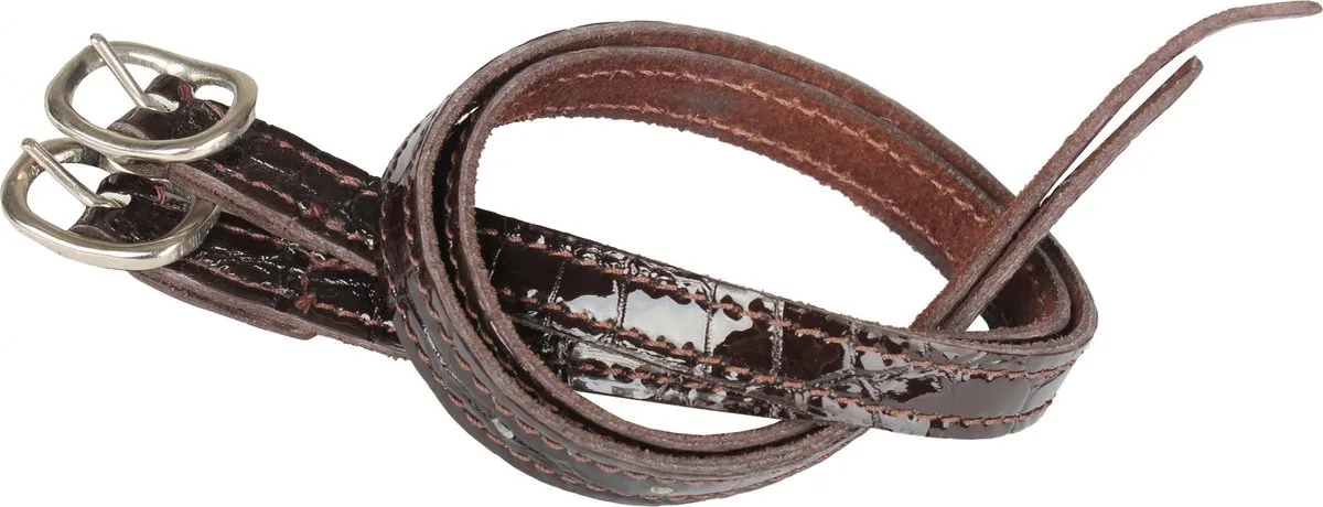 Spoorriempje Crocoleer de Horka en Marron – photo produit