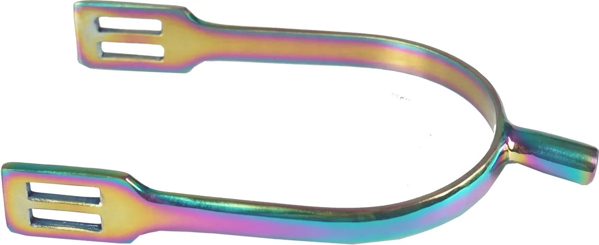 Sporen Regenboog Rvs Heren Maat M30 2 Stuks de Horka en Argent – photo produit