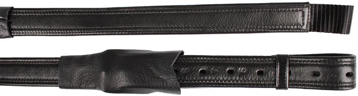 STIJGBEUGELRIEM DRESSUUR NYLON KERN van Horka in Zwart, Zilver – productfoto
