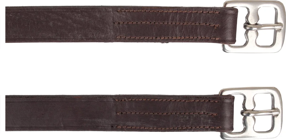 STIJGBEUGELRIEM LEER de Horka en Noir – photo produit