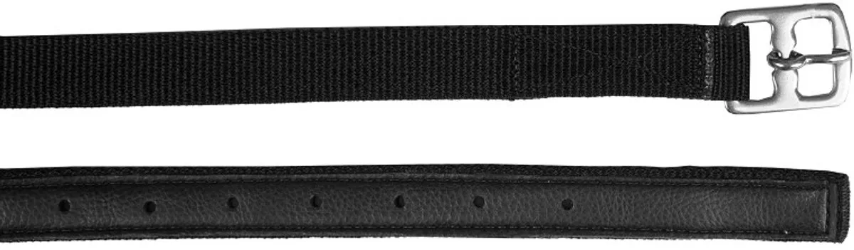 Stijgbeugelriem Nylon - 145 cm de Horka en Noir – photo produit