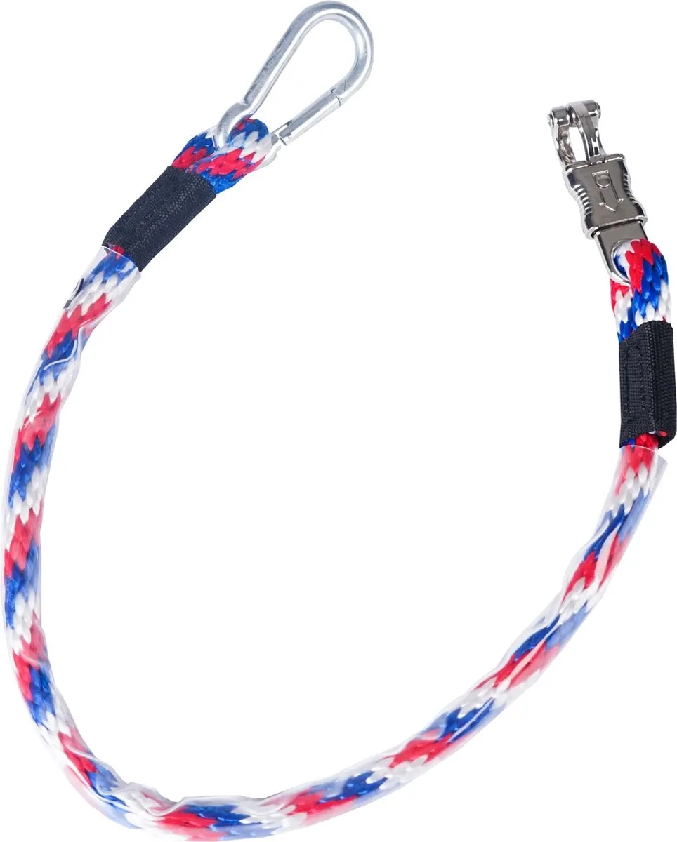Vastzetlijn Lanyard Polyester 90 Cm Rood/wit/blauw de Horka en Rouge – photo produit