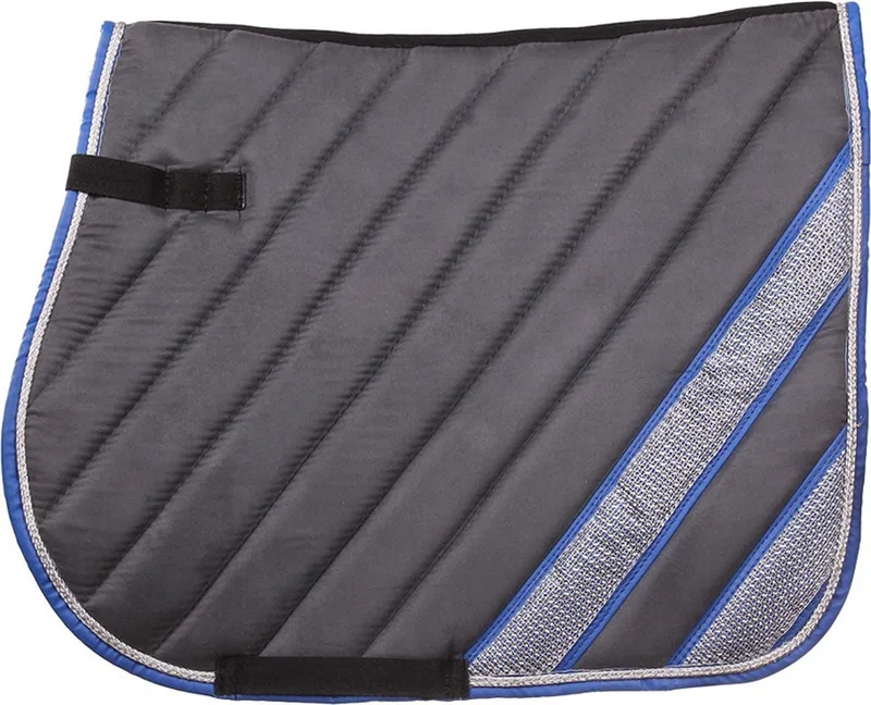 Zadeldek Diamant Strook Anthracite/Royal Blue - Full by Horka in Grey – product photo
