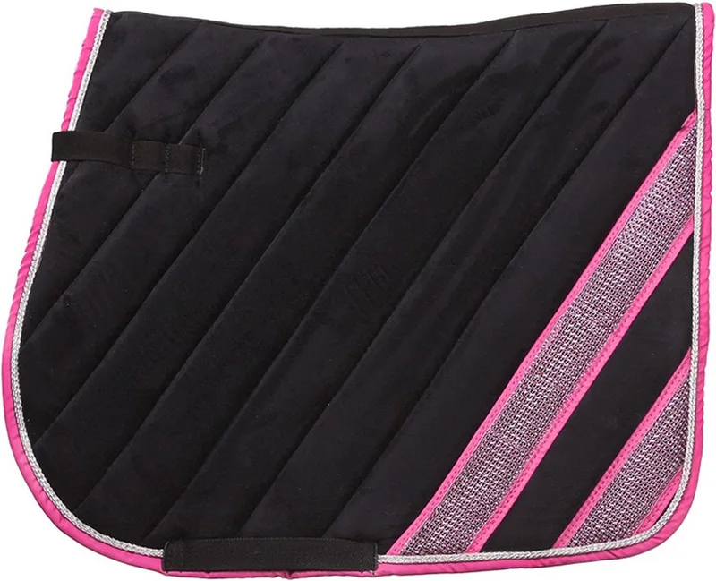 Zadeldek Diamant Strook Zwart/Magenta - Full von Horka in Schwarz – Produktfoto
