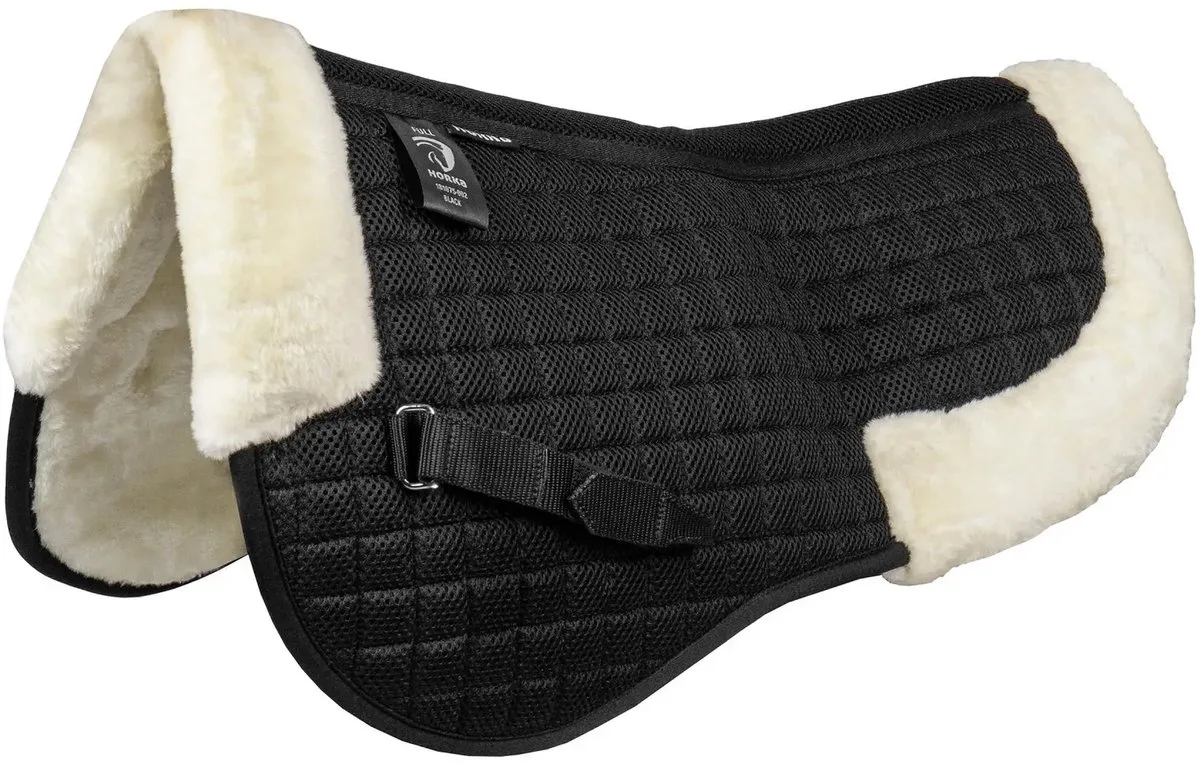 Zadelonderlegger voor paard met vacht HORKA Airmesh de Horka en Noir – photo produit
