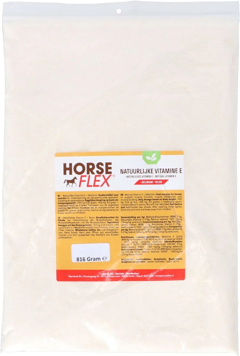 Natuurlijke Vitamine E + Selenium 544 Navul de HorseFlex – photo produit