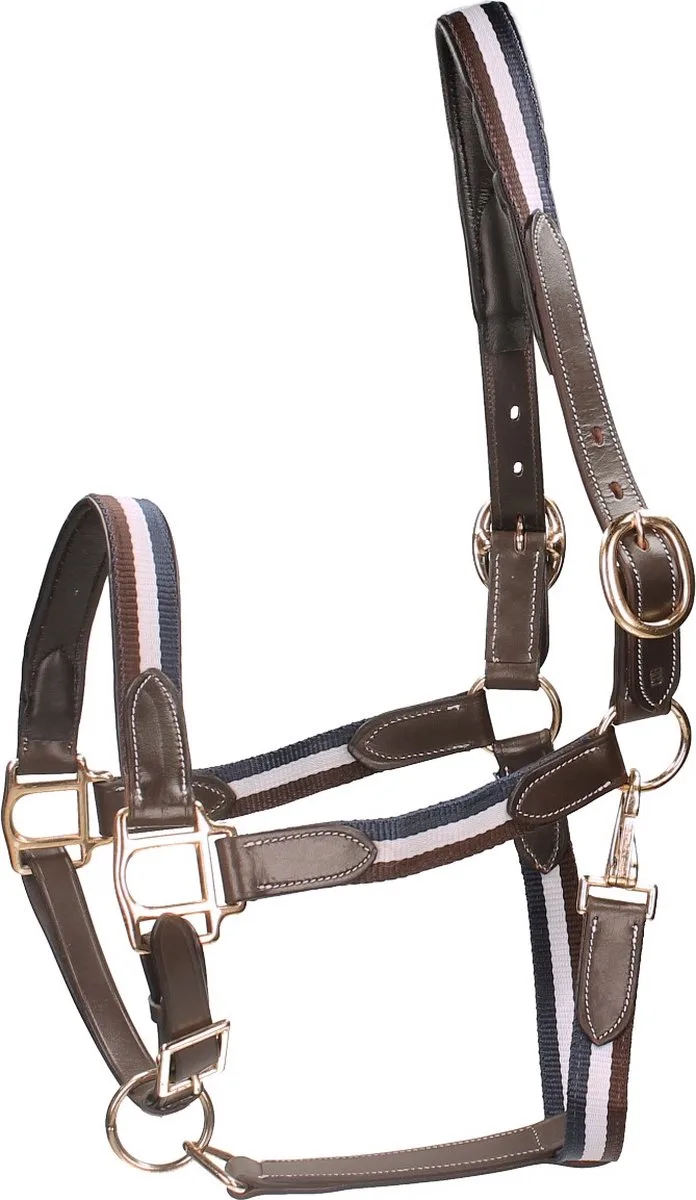 Halster Horsegear Finn de Horsegear en Donkerblauw-bruin – photo produit