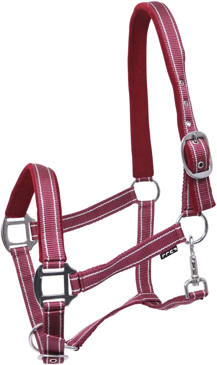 Halster Horsegear Zari de Horsegear en Rood-zilver – photo produit