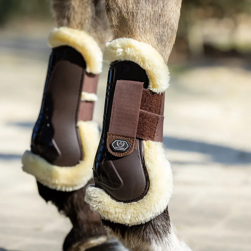 Peesbeschermers Horsegear Hglexi by Horsegear in Brown – product photo