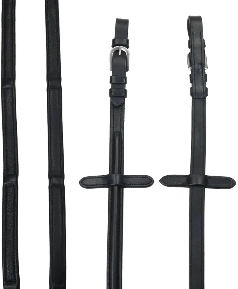 Teugel Invisible Stops Leers by Horsegear in Black – product photo