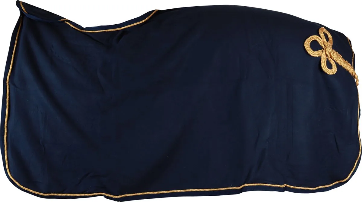 Uitrijdeken Horsegear Hgluxe - M de Horsegear en Donkerblauw-goud – photo produit