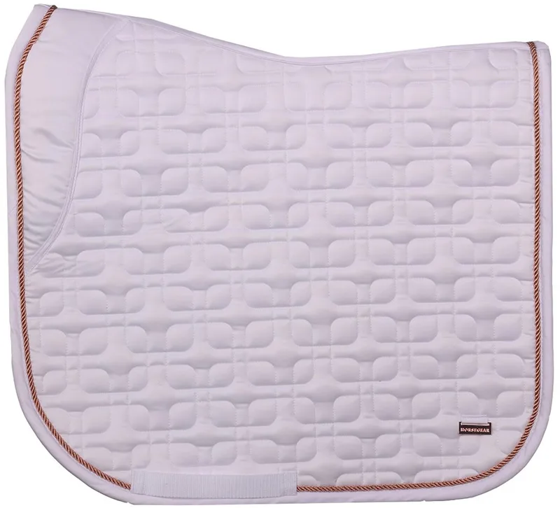 Zadeldek Horsegear Hgsedgehill Dressuur de Horsegear en Wit-roze – photo produit