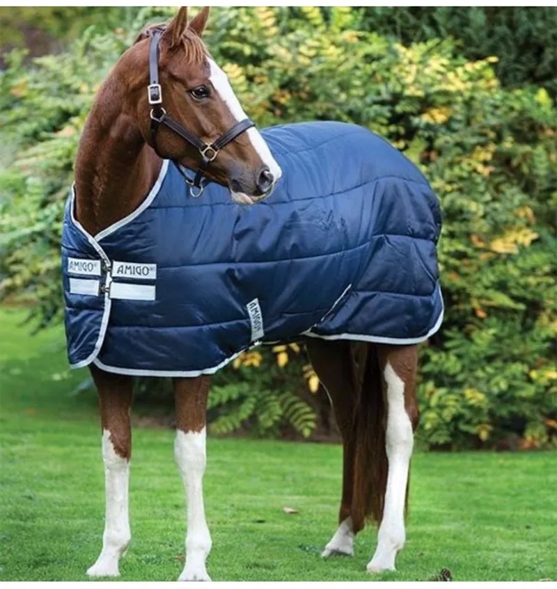 Amigo Insulator//Stable Rug//Lite 100g - Navy - Maat 140/190/6.3 de Horseware en Bleu – photo produit