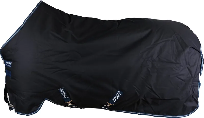 Bravo 12 Turnout Heavy 400 GR Navy / Navy - 6.6 (195 CM) - Regendeken de Horseware en Bleu – photo produit