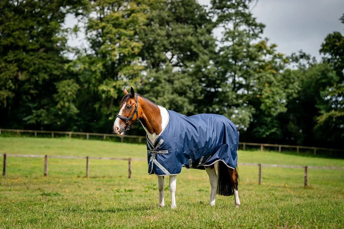 Deken Horseware Amigo 250gr - 155/206 by Horseware in Donkerblauw-grijs – product photo