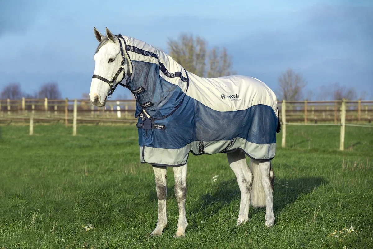 Outdoordeken Rambo Summer Series - 130/183 by Horseware in Blue – product photo