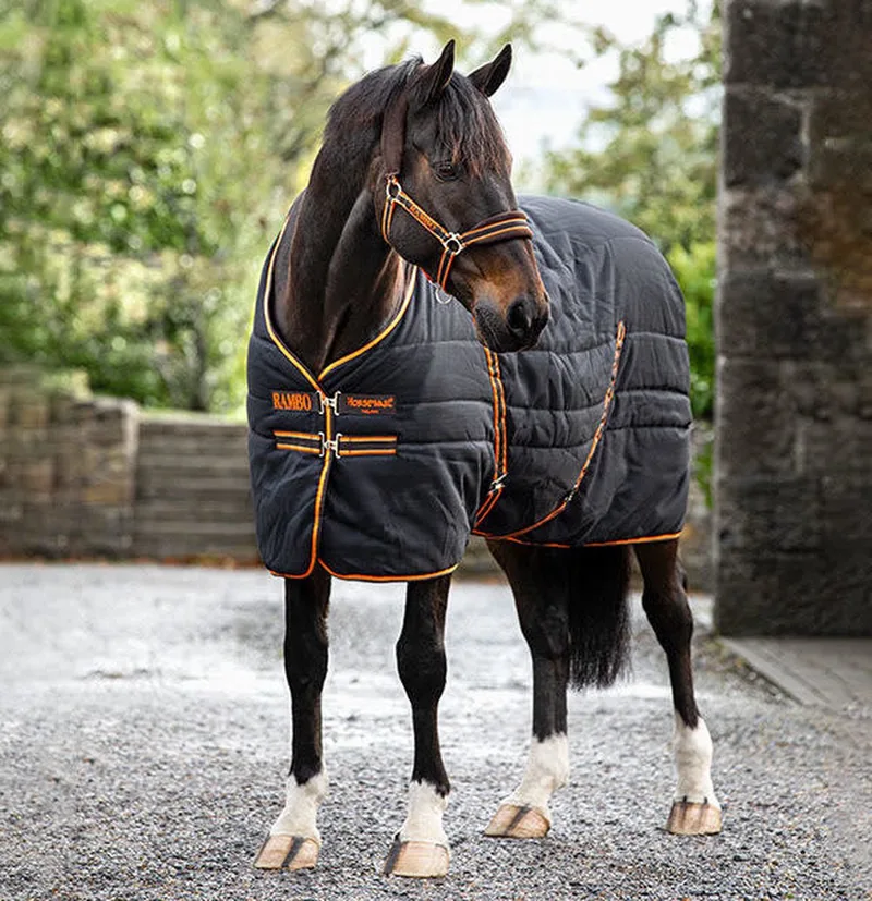 Rambo Stable Paardendeken 200g 195 de Horseware en Noir – photo produit