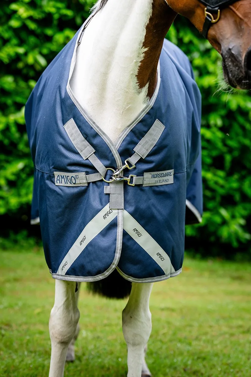 Regendeken Horseware Amigo 1200d Xl 0gr - 160/213 by Horseware in Donkerblauw-grijs – product photo