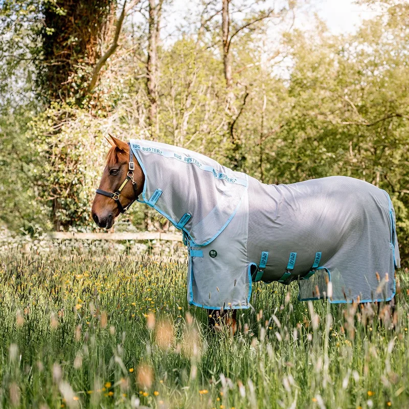 Vliegendeken Horseware Ameco Bug Buster - 155/206 de Horseware en Zilver-blauw – photo produit
