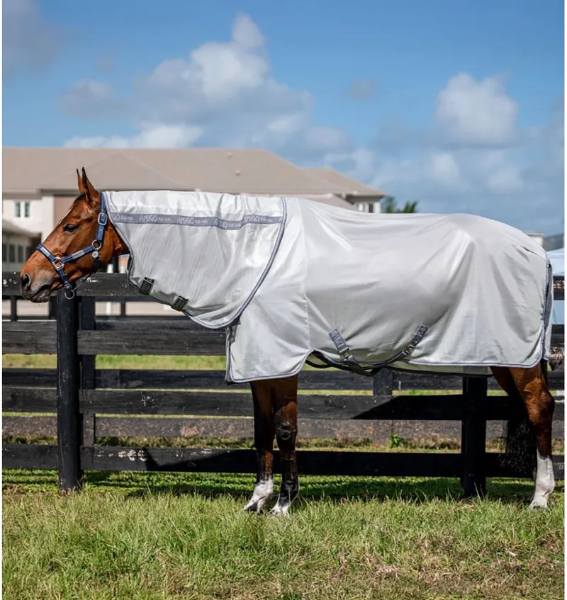 Vliegendeken Horseware Amigo Bug Rug Xl - 140/191 von Horseware in Silber – Produktfoto