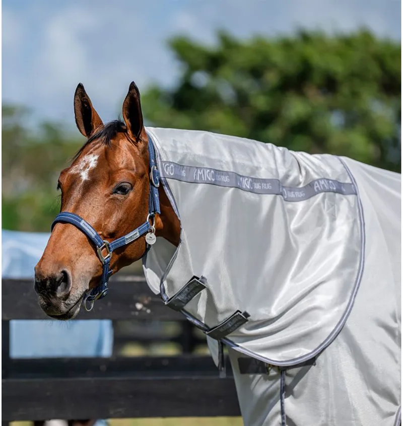 Vliegendeken Horseware Amigo Bug Rug Xl - 145/198 de Horseware en Argent – photo produit
