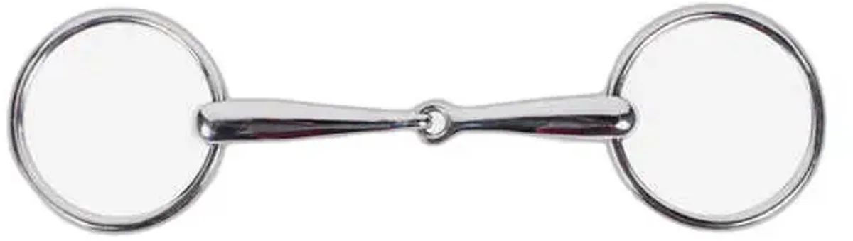 2-rings bit voor enkelspan paarden Horze Chantilly van Horze in Zilver – productfoto