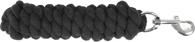 Basic Cotton 7' Horse Lead Rope - Black - One Size