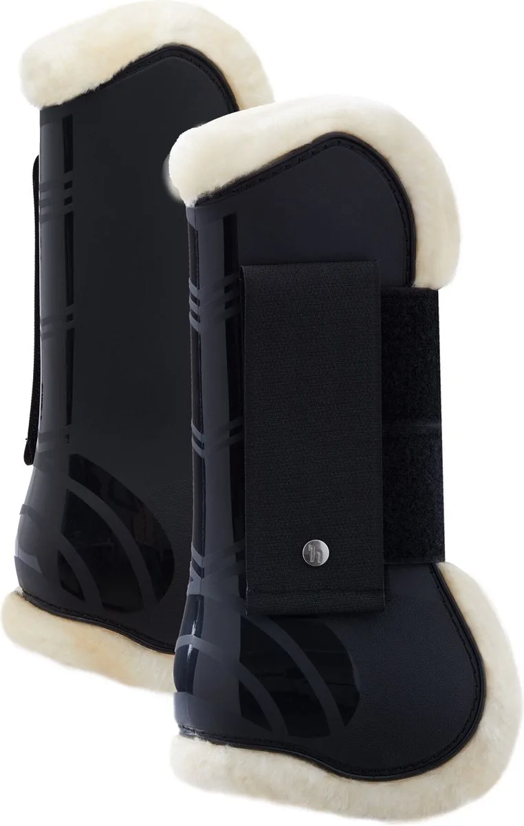 Caliber Peesbeschermers met voering, Pony de Horze en Noir – photo produit