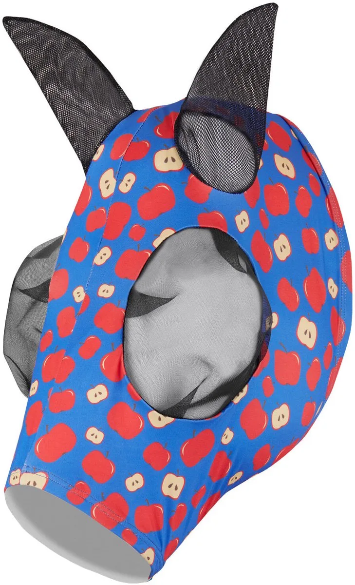 elastisch pull-on vliegenmasker, Red, Warmblut van Horze – productfoto