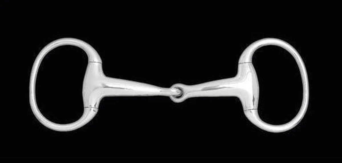 Enkelgebroken Bustrens massief - 11,5cm - 18mm de Horze en Rvs – photo produit
