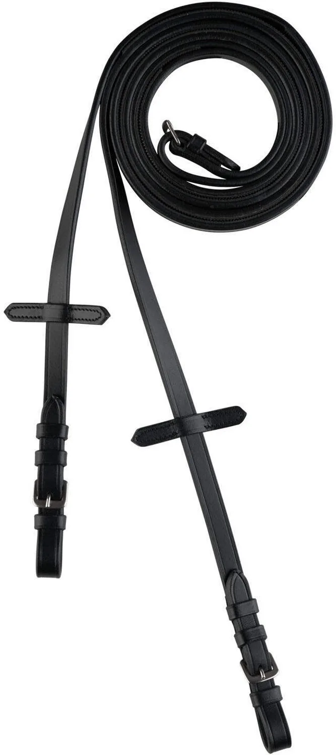 Fijne paardenteugels met binnenrubber Horze by Horze in Black – product photo