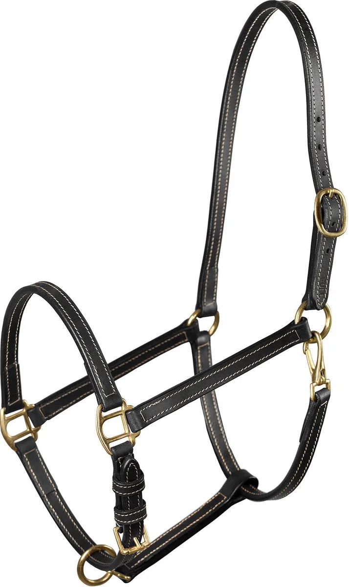 Freemont Leren Halster by Horze in Black – product photo