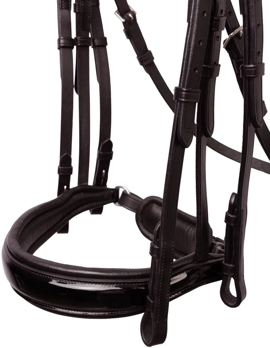 Glamourdale Weymouth hoofdstel, Großes Warmblut de Horze en Marron – photo produit